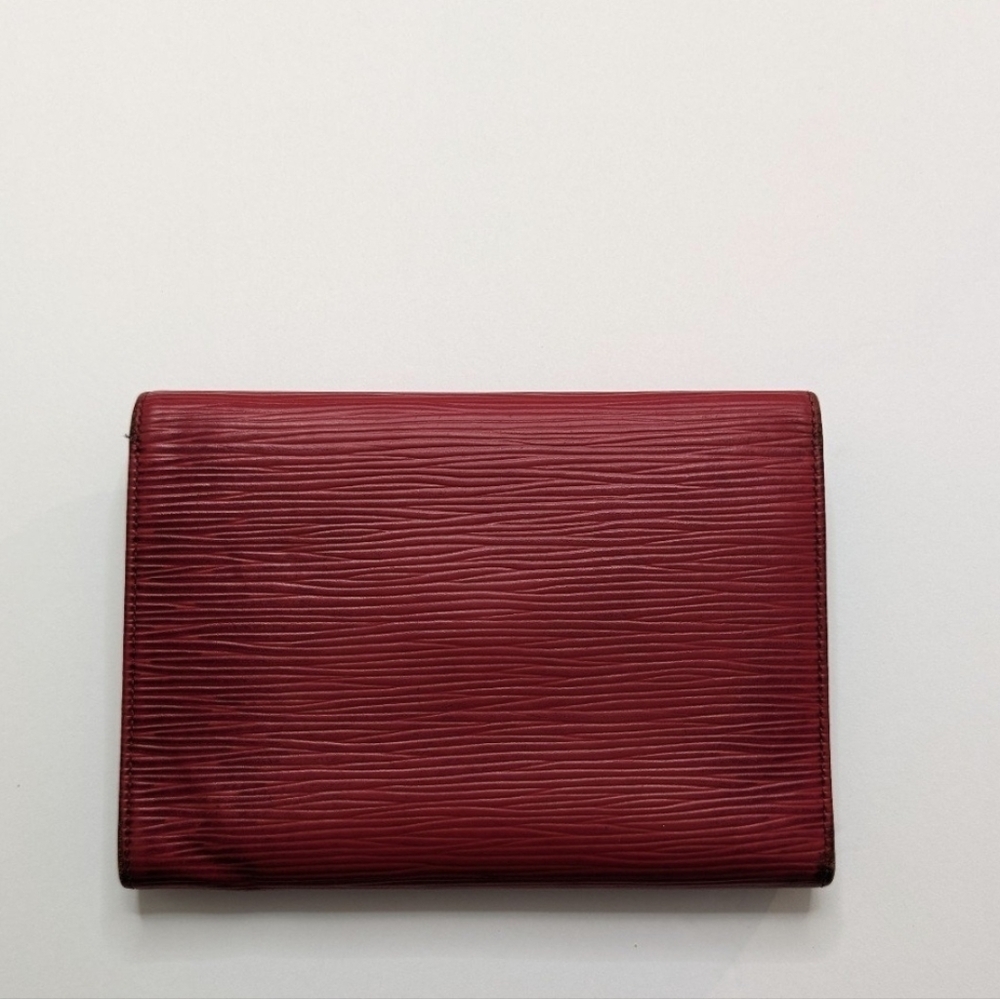 FINAL OFFER❣️Louis Vuitton❣️Authentic Red Epi CroSS-Wallet 🌟 SPO022 FRANCE 2002 - Picture 6 of 15